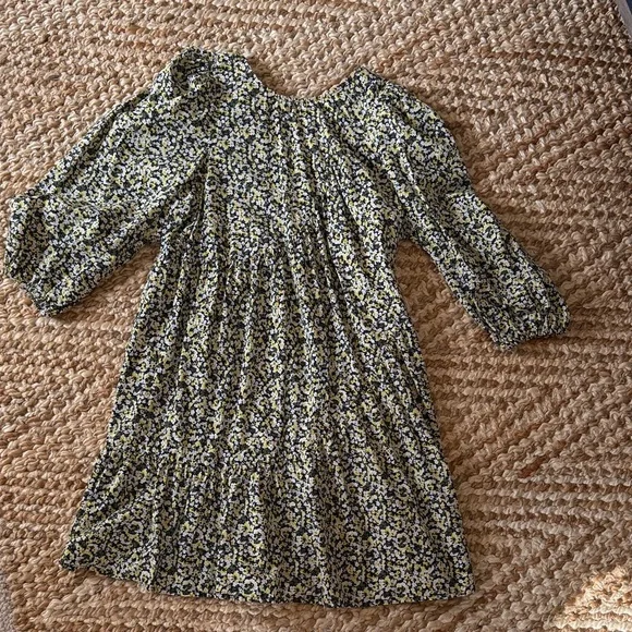 Rails Black and Yellow Floral Dress RAILS Louise Floral Tiered Mini Dress - Picture 2 of 5